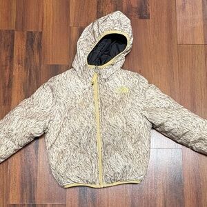 The North Face Kids Beige Hooded Jacket